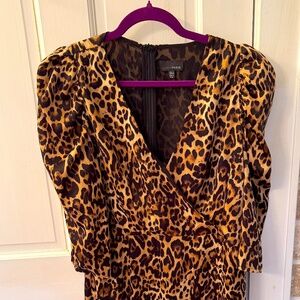 Gorgeous Leopard Print Lucy Paris Tier Dress - Size L